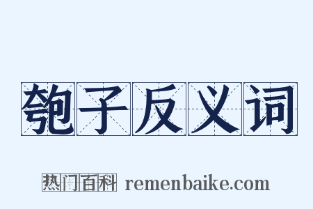 匏子反义词是什么意思的图片